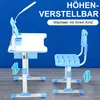 OYAJIA Kinderschreibtisch Jugendschreibtisch mit Lampe, Produktbild-Vorschau 3
