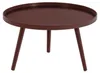 Mesa Beistelltisch L 34Xø60 Cm Holz Bordeauxrot Produktbild-Vorschau 4