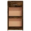 vidaXL Noční stolky 2 ks. Kouřový dub 35x34x65 cm Materiál Náhled obrázku produktu 6