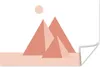 MuchoWow® Poster Illustration von drei abstrakten Pyramiden Produktbild-Vorschau 1