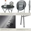 Ensemble table et chaises de jardin DUSSELDORF - gris Voir les images du produit 5