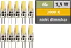 10-pak żarówek LED z trzonkiem McShine "Silicia COB", G4, Podgląd zdjęcia produktu 3