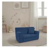 Kindersofa aus Schaumstoff Dunkelblau, ausklappbar und Produktbild-Vorschau 10