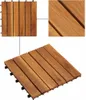 vidaXL 10 x Fliese aus Akazienholz 30 x 30 cm vertikales Produktbild-Vorschau 5