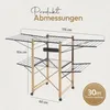 Meisterhome® Wäscheständer Standtrockner 30m Produktbild-Vorschau 6