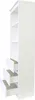 A white tall cabinet with three drawers pulled out and two open shelves visible. Produktbild-Vorschau