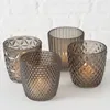 LS-LebenStil Teelichthalter Glas Grau, 7 cm Höhe, 7 cm Produktbild-Vorschau 4