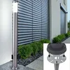 LED Stehleuchte mit Erdspieß, Edelstahl silber, H 110 cm Produktbild-Vorschau 2