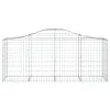 vidaXL Gabionen mit Hochbogen 4 Stk. 200x50x80/100 cm Produktbild-Vorschau 5