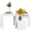 Maison Exclusive - Tables gigognes 3 pièces, blanc, Voir les images du produit 8