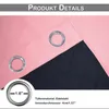 1 cortina de 100% opacidad térmica, color rosa, con ojales, Vista previa de la imagen del producto 12