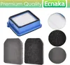 A collage of vacuum cleaner filters and related accessories. Produktbild-Vorschau