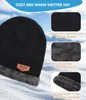 Kinder Wintermütze & Schal Set, warme Strick-Beanie mit Produktbild-Vorschau 3