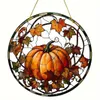 GKA Sonnenfänger Kürbis Halloween 20 cm Buntglas Produktbild-Vorschau 3