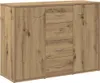 vidaXL Artisan dubový příborník 88x30x64 cm materiál na Náhled obrázku produktu 2