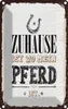 vianmo Blechschild 18x12 cm Zuhause ist wo mein Pferd Produktbild-Vorschau 1