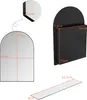 Diagrams showing the dimensions of a mirror cabinet and a shelf. Produktbild-Vorschau