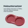 Salz und Pfeffermühle Set Hochglanz Rot 22 cm - Akazienholz Produktbild-Vorschau 7