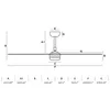 Energiespar Deckenventilator mit LED Beleuchtung und Produktbild-Vorschau 4