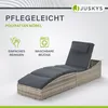Juskys Sonnenliege Lamia klappbar - Polyrattan Gartenliege Produktbild-Vorschau 6