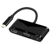3 en 1 USB 3.1 Type-C vers HDMI 4K@60Hz, VGA et prise audio Voir les images du produit 1