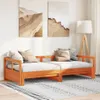 Tagesbett ohne Matratze Wachsbraun 90x190 cm Massivholz Produktbild-Vorschau 2