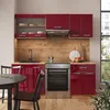 Küchenzeile Vicco R-Line Rot Hochglanz/Goldkraft Eiche 200 Produktbild-Vorschau 4