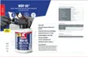 A bottle of Griffon WDF-05 PVC adhesive is shown, with a close-up of someone applying it to a pipe. The image also includes technical specifications and usage guidelines. Produktbild-Vorschau
