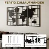 Décoration murale en métal, 3 pièces, carte du monde, Voir les images du produit 3