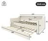 Beige Leinen Daybett mit LED-Beleuchtung und hydraulischem Produktbild-Vorschau 9