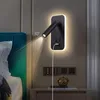 LED Wandlampe Schwarz – Schwenkbare Leselampe Wandmontage Produktbild-Vorschau 2