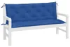 vidaXL Gartenbank-Auflagen 2 Stk. Blau 150x50x7 cm Produktbild-Vorschau 4
