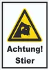 Achtung Stier A0 (841x1189mm) Schild Produktbild-Vorschau 1