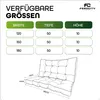 Hollywoodschaukel Auflage 180x50 cm, 3-Sitzer, dick Produktbild-Vorschau 5