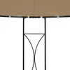 vidaXL Pavillon 300x290 cm Taupe Rund Produktbild-Vorschau 2