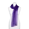 Seidenschal Halstuch Schal Chiffon violett dunkellila uni - Produktbild-Vorschau 2