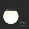 Lampa zewnętrzna wisząca biała kula E27 V-TAC VT-1226-11825 Podgląd zdjęcia produktu 4