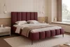 Besilio Möbel - Bett 200x200 Tamara II Slim Samtstoff - Produktbild-Vorschau 1