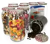 12er Set Einmachglas 1062ml Deckel Holz Herz Rot-Dekor Rund Produktbild-Vorschau 1