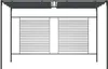 vidaXL Pavillon mit Ausziehbarem Dach 4x3x2,3 m Anthrazit Produktbild-Vorschau 1