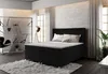 A bedroom scene with a bed, shelving unit, and chair. Náhled obrázku produktu