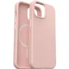 A pink OtterBox Symmetry MagSafe case for an iPhone, shown from the side with the inside visible. Podgląd zdjęcia produktu
