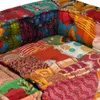 vidaXL Pouf modulaire 2 places patchwork tissu Voir les images du produit 13