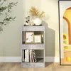 vidaXL Bücherregal/Raumteiler Betongrau 40x30x72 cm Produktbild-Vorschau 5