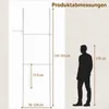 COSTWAY, výškovo nastaviteľný teleskopický vešiak na Náhľad obrázku produktu 3