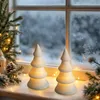 LED Keramik Weihnachtsbaum warm weiß 13 cm - 2er Set - Produktbild-Vorschau 5