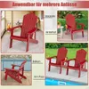 COSTWAY Chaise Adirondack avec porte-boisson, chaise de Voir les images du produit 8