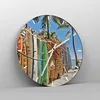 Wanduhr - Rund - Glasuhr - Board Surfen Strand - 30x30cm - Produktbild-Vorschau 4