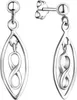 V Ohrhänger 925/- Sterling Silber 2,7cm weiß 360221941R Produktbild-Vorschau 1