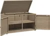 vidaXL Záhradná skrinka béžová 110x55x60,5 cm Poly ratan Náhľad obrázku produktu 10